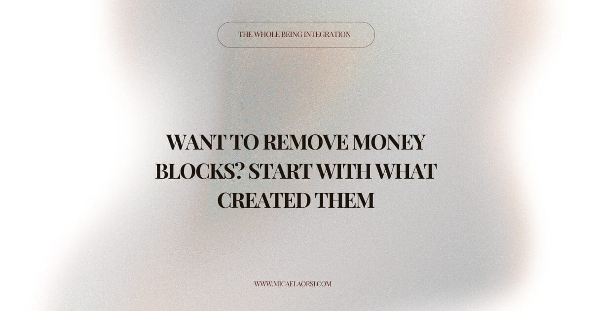 Money blocks start in childhood. Trace where your beliefs came from and start shifting your financial reality from the root