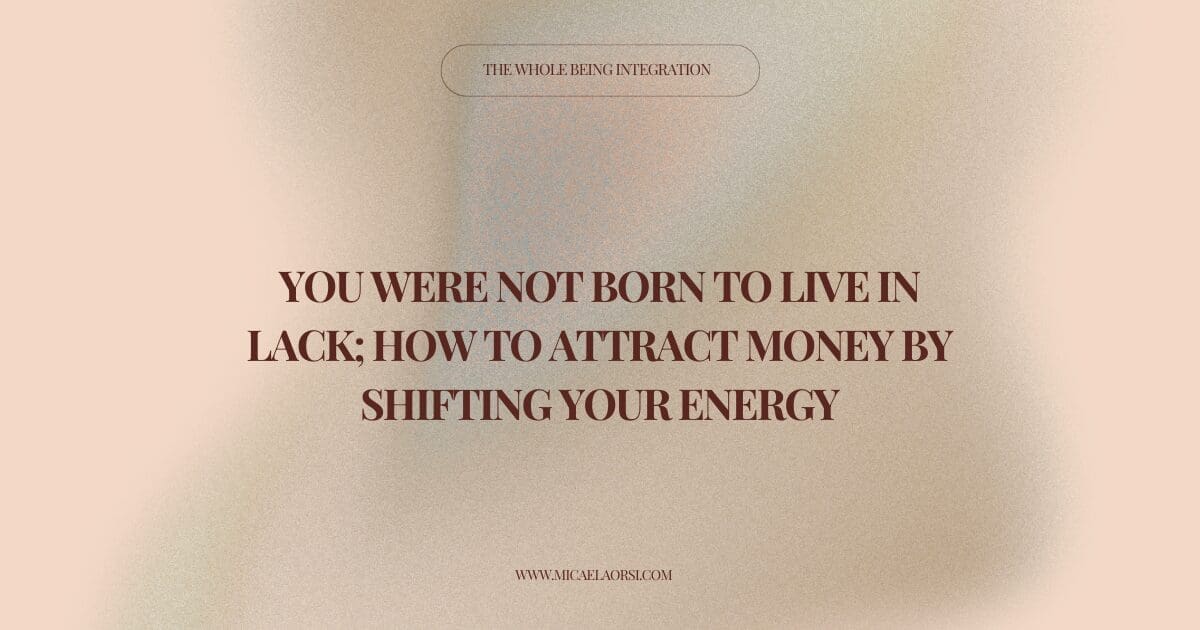 Most money mindset work skips the most important steps. Here is how to attract money by working with your energy from the root up.