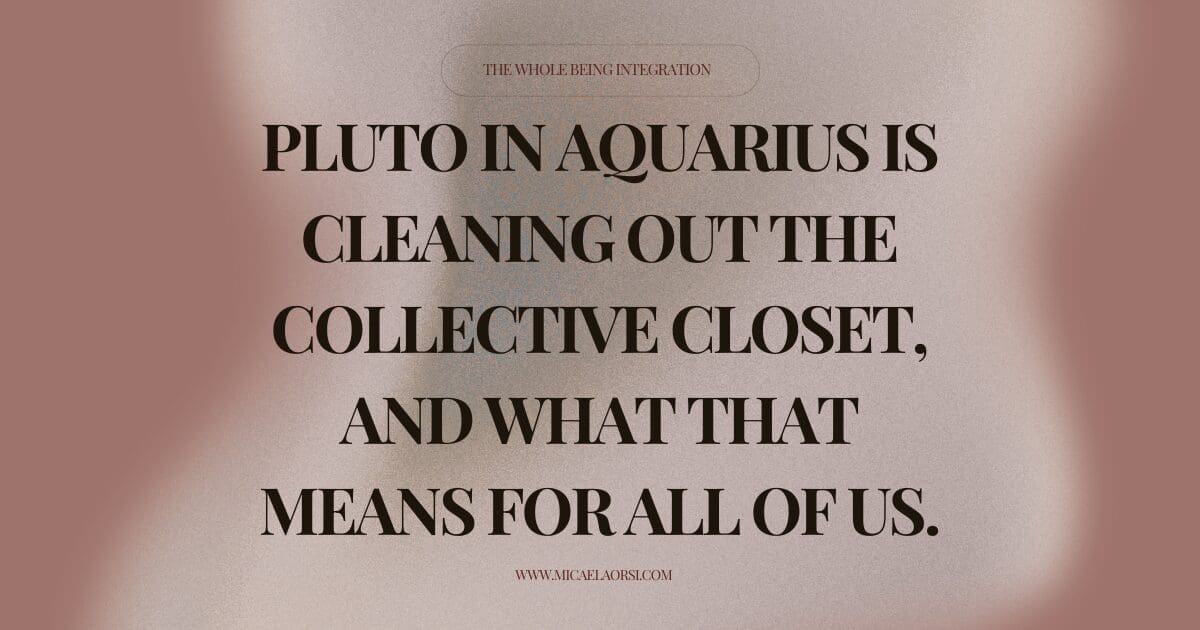 Pluto in Aquarius is shifting the collective paradigm. Here is what the energy means for AI, power structures, and the reality we are building together
